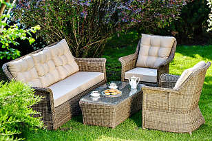 Лаунж зона Joygarden Opal с кофейным столом, садовая мебель