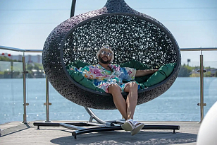 Подвесное кресло Unknown Nordic Bios Hide, садовая мебель