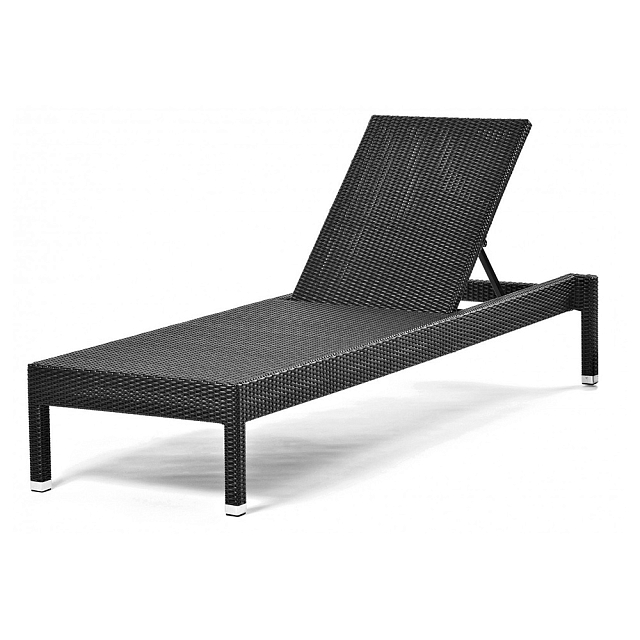 Шезлонг-лежак плетеный Tagliamento GS925 Цвет: черный 