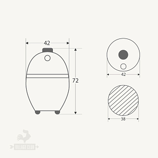 гриль керамический big green egg medium средний (диаметр решетки 38 см) для приготовления пищи Гриль керамический Big Green Egg Medium СРЕДНИЙ (диаметр решетки 38 см)