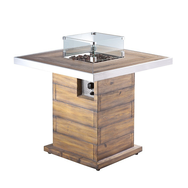 Уличный газовый стол камин Clifton Lounge Table Lime (без столешницы) 