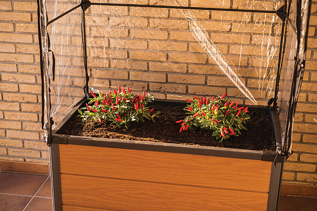 Грядка-теплица Keter Maple Green House Цвет: серый 