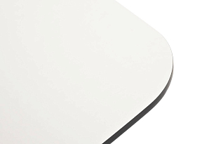 Журнальный стол 4SIS Верона 120 х 65 см, каркас белый муар, столешница молочная, садовая мебель