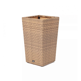 Кашпо 4SIS Капучино, цвет соломенный, уличное оборудование