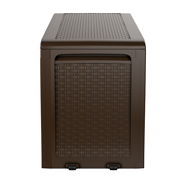 Ящик для хранения с крышкой Keter Samoa Rattan 270 л коричневый 