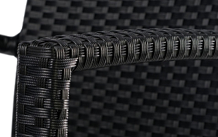 Плетеный стул Joygarden Milano черный для дачи Плетеный стул Joygarden Milano черный, садовая мебель