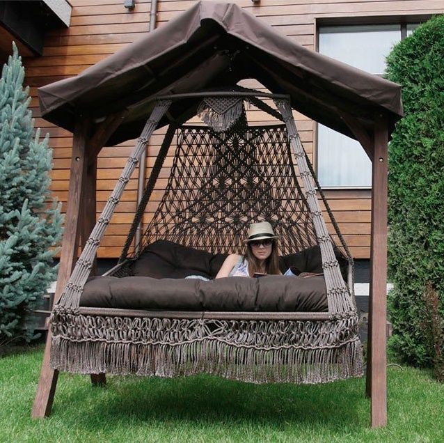 Подвесные плетеные качели Lite Seara 