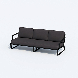 Лаунж зона Ideal Patio Estivo с трехместным диваном Цвет: карбон, антрацит, садовая мебель