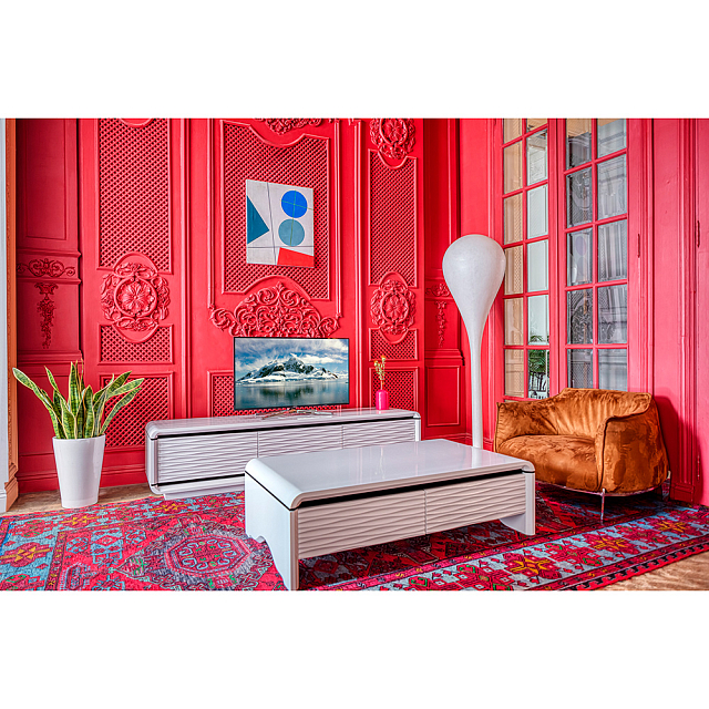 Столик-тумба журнальный Paoli 3D-Modo Цвет: белый