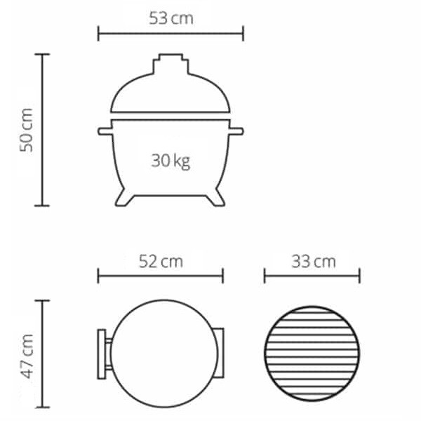 Керамический гриль Monolith ICON Black
