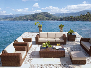 Диван с подушками Skyline Design CUATRO 2012 RED PULUT для дачи Диван с подушками Skyline Design CUATRO 2012 RED PULUT, садовая мебель