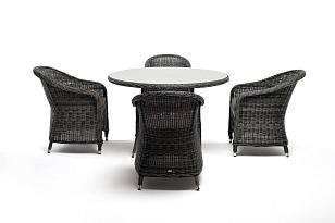 Обеденная группа 4SIS Равенна Цвет: графит для дачи Обеденная группа 4SIS Равенна Цвет: графит, садовая мебель