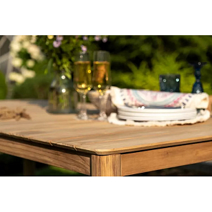 Обеденная группа из тика Joygarden Bungalow для дачи Обеденная группа из тика Joygarden Bungalow, садовая мебель