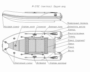 Лодка ПВХ Фрегат 370 С серая для хобби и пикника