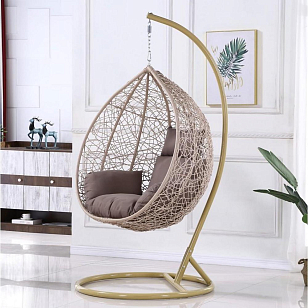 Подвесное кресло Cocoon Chair 169 L Beige, садовая мебель
