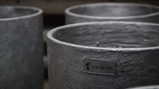 Вазон Concretika Cone Premium Grey 