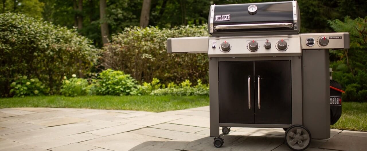 гриль газовый weber genesis ii ep-335 gbs, черный