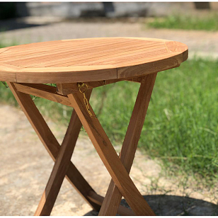 Столик складной из тика Lite Roncade для дачи Столик складной из тика Lite Roncade, садовая мебель