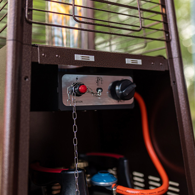 Уличный газовый обогреватель La Hacienda P1 Bronze 