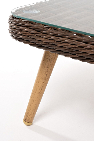 Журнальный столик 4SIS Прованс Цвет: коричневый для дачи Журнальный столик 4SIS Прованс Цвет: коричневый, садовая мебель