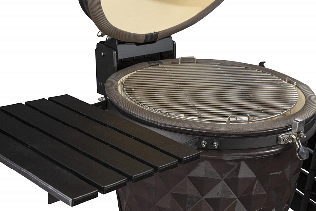 гриль керамический diamond egg xl цвет: серый