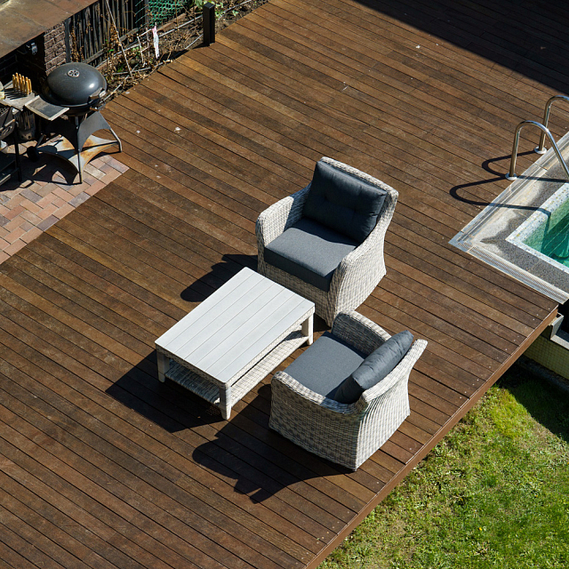 Лаунж зона Lite Venezia (кофейный столик, 2 кресла) Цвет: серый 