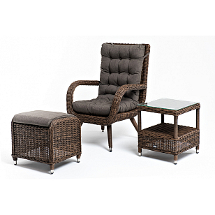 Лаунж-зона 4SIS Толедо, цвет коричневый, садовая мебель