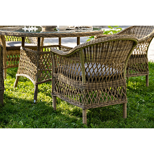 Обеденная группа 4SIS Дольче, цвет соломенный для дачи Обеденная группа 4SIS Дольче, цвет соломенный, садовая мебель