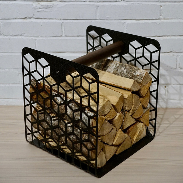 Дровник Grey stone Woodbox rhombus one