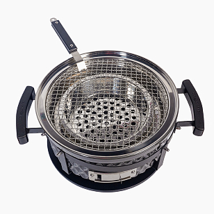 Настольный керамический гриль Diamond Egg Tabletop Grill Цвет: серый для сада