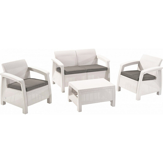 Диван Keter Corfu love seat белый 