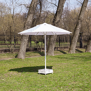 Зонт Lite Mistral 300 круглый без волана Цвет: белый, садовая мебель