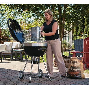 гриль угольный napoleon pro22k-leg