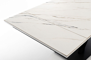 Интерьерный раздвижной стол 4SIS Юпитер Цвет: белый глянцевый для дачи Интерьерный раздвижной стол 4SIS Юпитер Цвет: белый глянцевый, садовая мебель