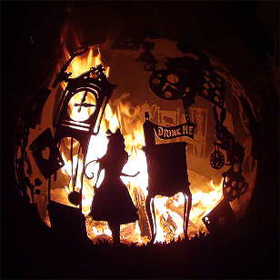 Очаг-сфера Firecup Алиса в стране чудес, уличное оборудование