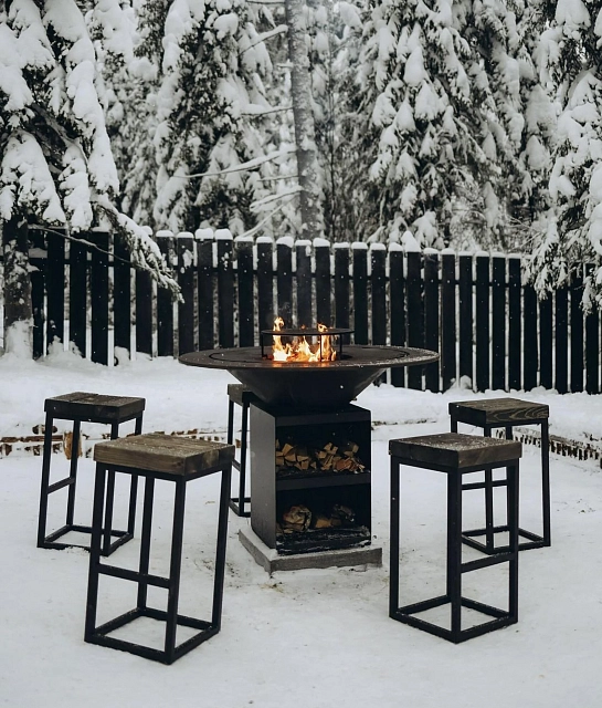 Гриль-очаг Elbrus Home Казбек Ø100 (Термостойкая эмаль)