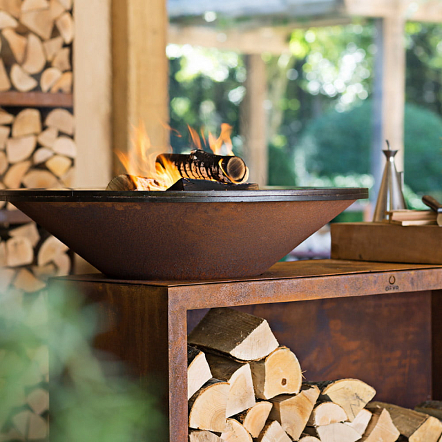 Дровяной гриль-очаг OFYR остров 100-100