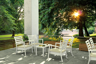 Кресло Siesta Contract Artemis XL Цвет: белый для дачи Кресло Siesta Contract Artemis XL Цвет: белый, садовая мебель