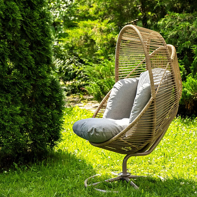 Кресло-кокон 4SIS Барселона, цвет соломенный 