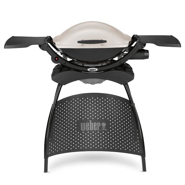 гриль газовый weber q 1200 на подставке, серый