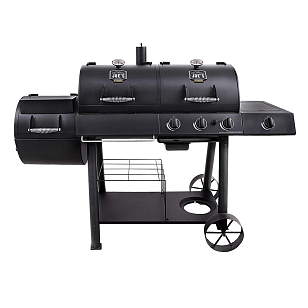 Коптильня Oklahoma Joe's Longhorn Combo Gas & Charcoal для приготовления пищи Коптильня Oklahoma Joe's Longhorn Combo Gas & Charcoal для сада