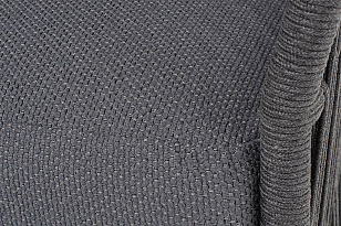 Диван 4SIS трехместный Лугано, темно-серый муар, роуп темно-серый, ткань темно-серая, садовая мебель