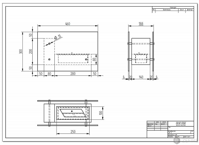 Биокамин ZeFire Fidero 500