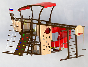 Деревянный городок Leda Адмирал, уличное оборудование