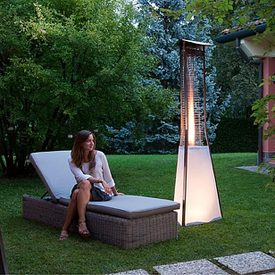 Уличный газовый обогреватель Siabs Kaliente RGB с дистанционным управлением, уличное оборудование