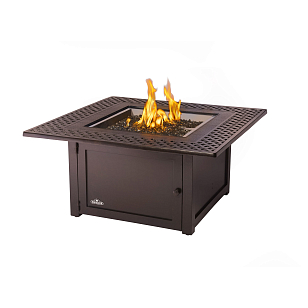 Стол с камином в центре Victorian (106x106) газовый, уличное оборудование