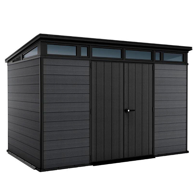 Пластиковый сарай Keter Cortina 2.0 11х7 серый 