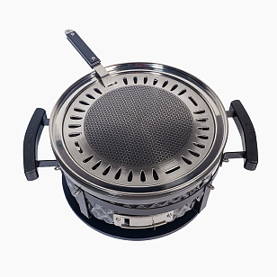 Настольный керамический гриль Diamond Egg Tabletop Grill Цвет: серый для сада