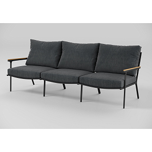 Лаунж зона Gardenini Premium Calma Long Карбон / Антрацит, садовая мебель