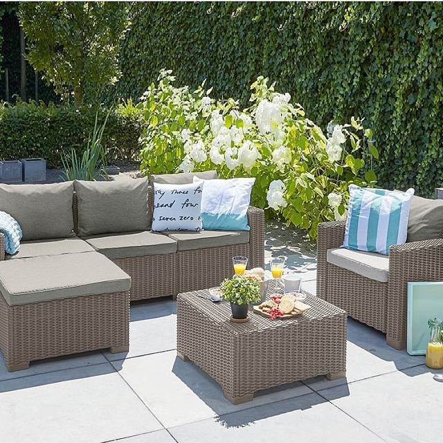 Лаунж зона Keter Moorea set капучино 